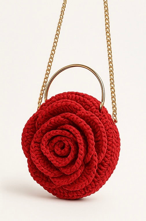 ROSE ÉTERNELLE | Sac artisanal - Ice Dinasty