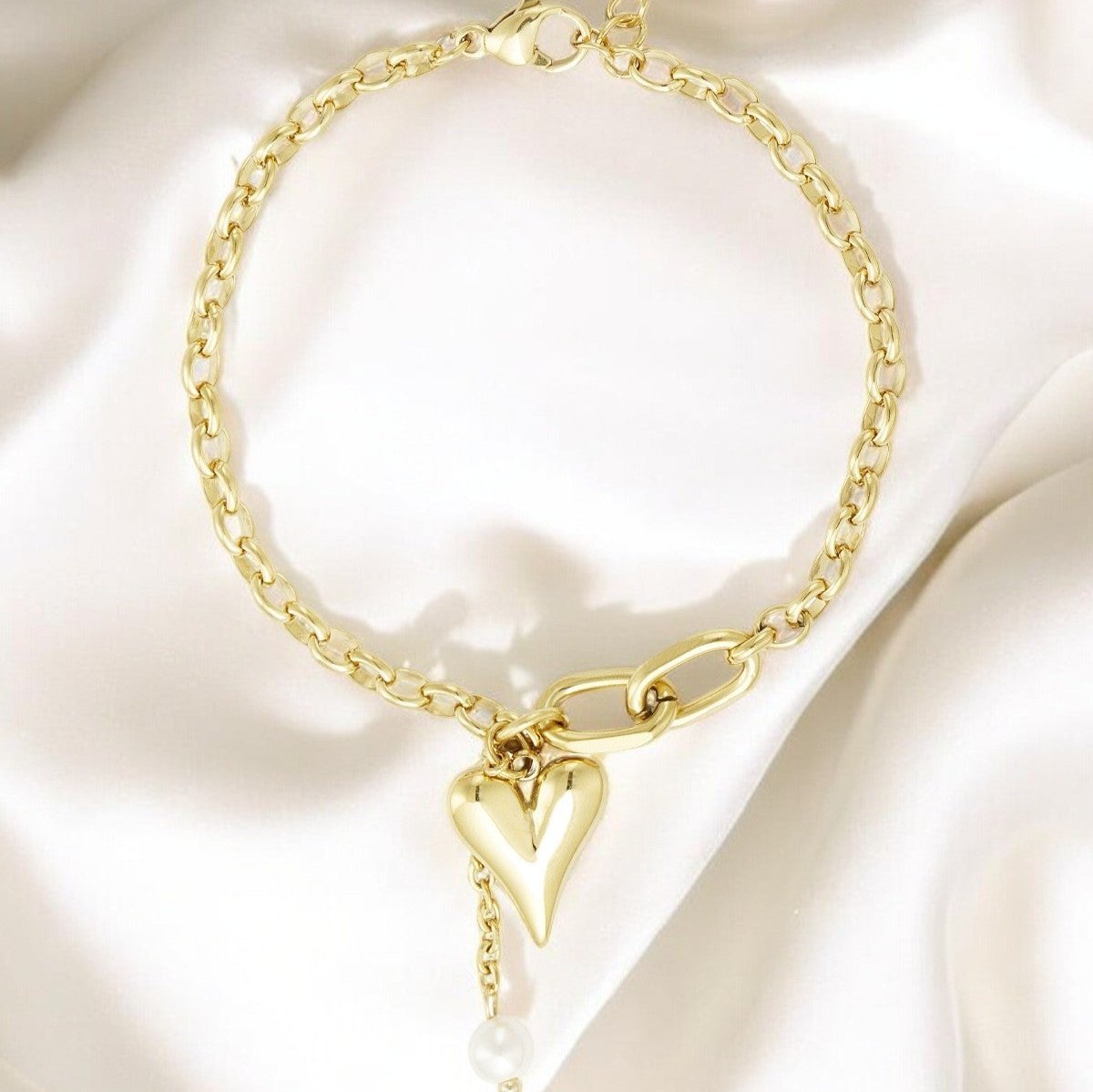 PHYLISSIA | Bracelet doré - Ice Dinasty