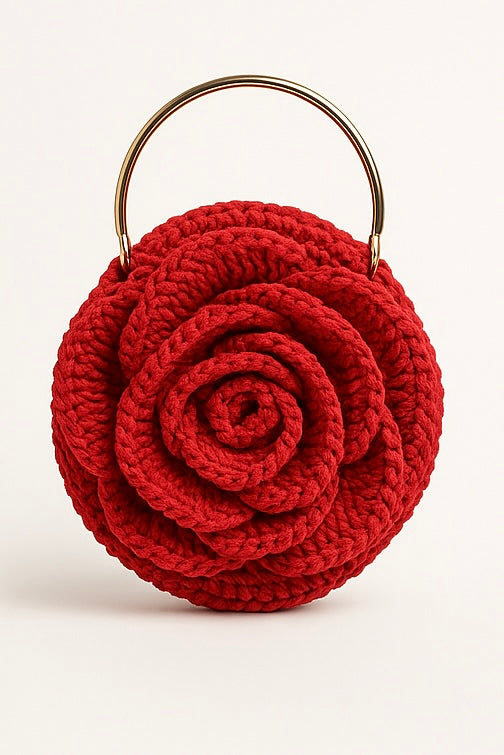 ROSE ÉTERNELLE | Sac artisanal - Ice Dinasty