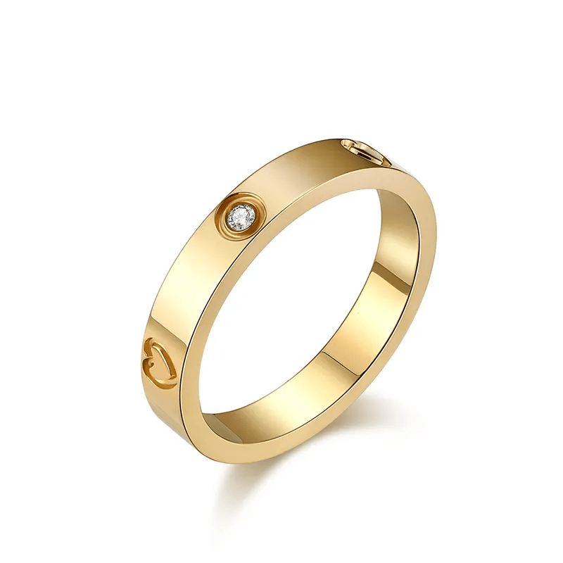 APHRODITE | Bague dorée - Ice Dinasty