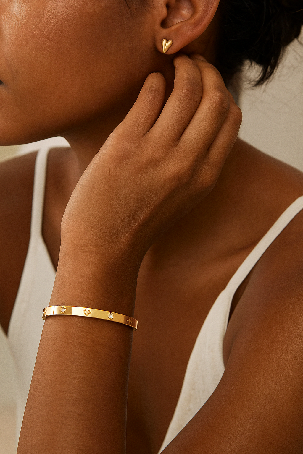 NESTHEA | Bracelet doré - Ice Dinasty